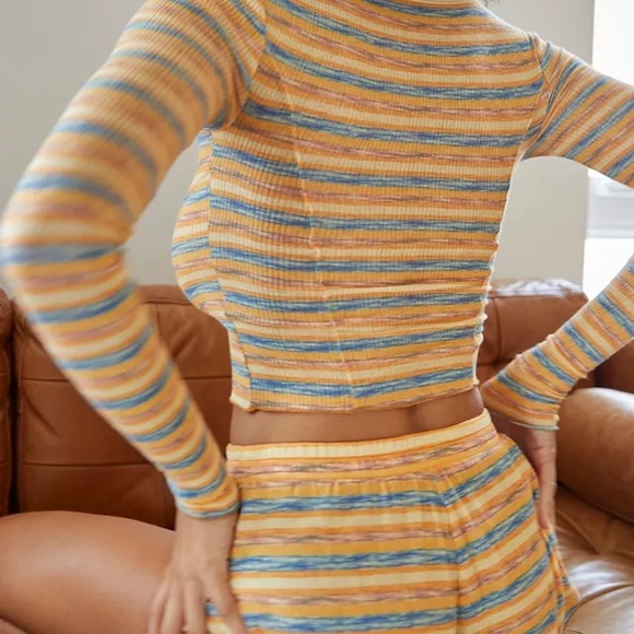 UO Sleep/ Lounge Striped Pajama Set - Picture 4 of 4